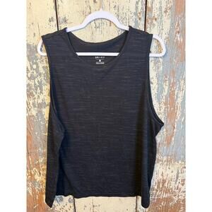Women's Nike Dri-Fit Black Heathered Tank, size 2X
